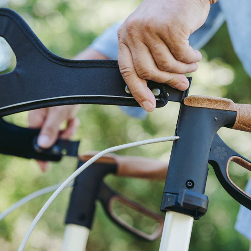 Ryggstøtte til ALLÉ lett rullator og LYNG lett terrengrullator